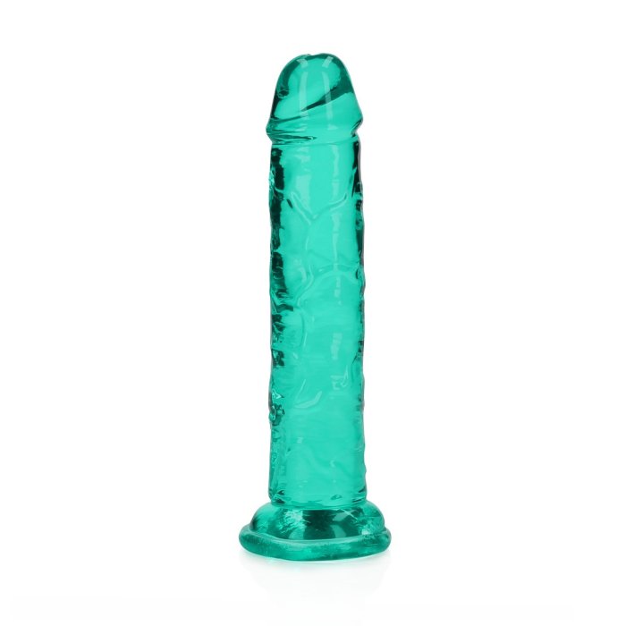 Dildo Realistic REALROCK Suction Cup 6'' Verde Transparent