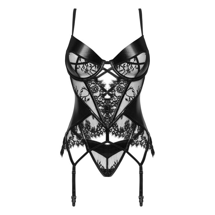 Set Corset si bikini Leonela, Beauty Night Fashion - Negru