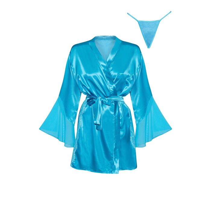 Set Peignoir Beauty Night Fashion Marlene Turquesa
