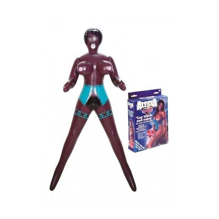 Papusa Gonflabila NMC "Alecia King" 145 cm - Negru##