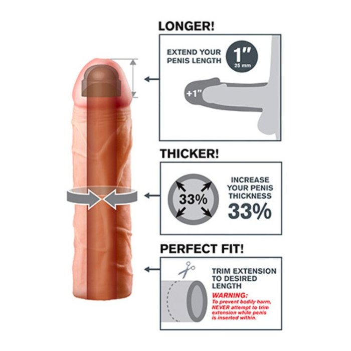 Prelungitor Penis Pipedream »Fantasy X-Tensions 1« 17,7 cm - Natural