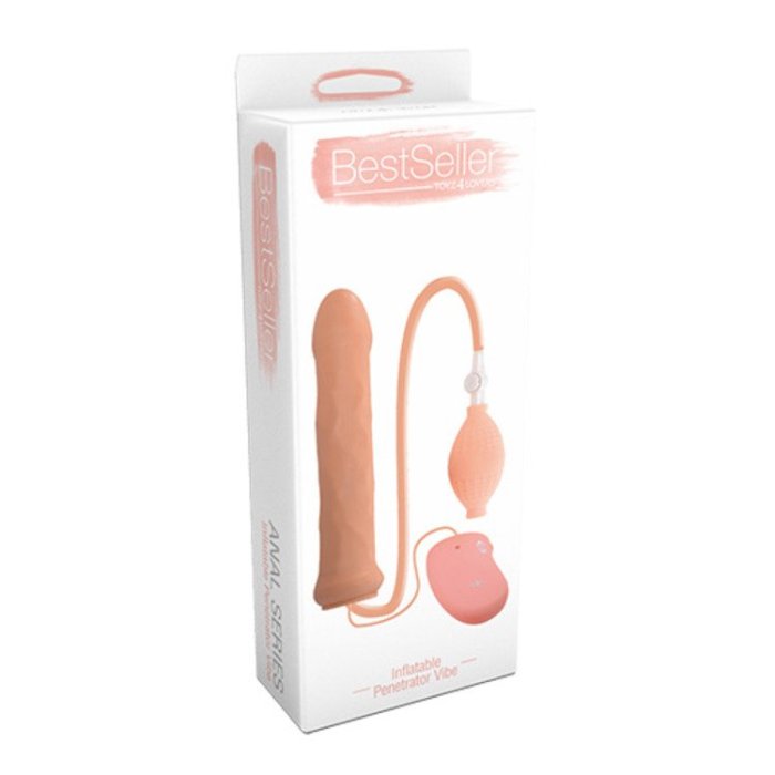 Vibrator Gonflabil Best Seller »Anal Series« 16 cm - Natural