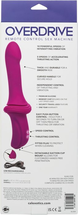Masina de Sex, Smooth Thruster Pink, Calexotics