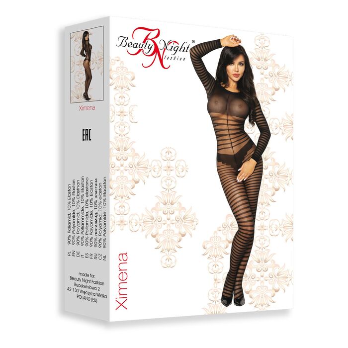 Bodystocking Ximena Beauty Night Fashion - Negru