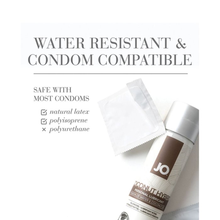 Lubrifiant hibrid System JO cu aroma Nuca de Cocos, 60ml