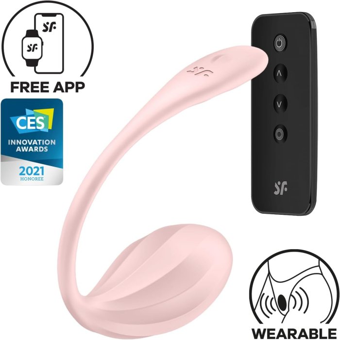 Vibrator Satisfyer Ribbed Petal Rose Connect App
