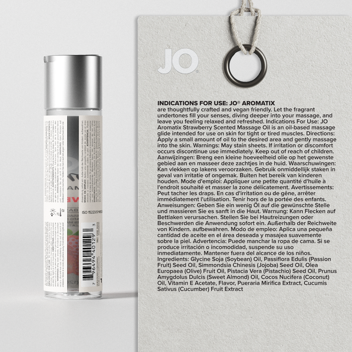Ulei Masaj Erotic JO Aromatix Capsuni 120ml