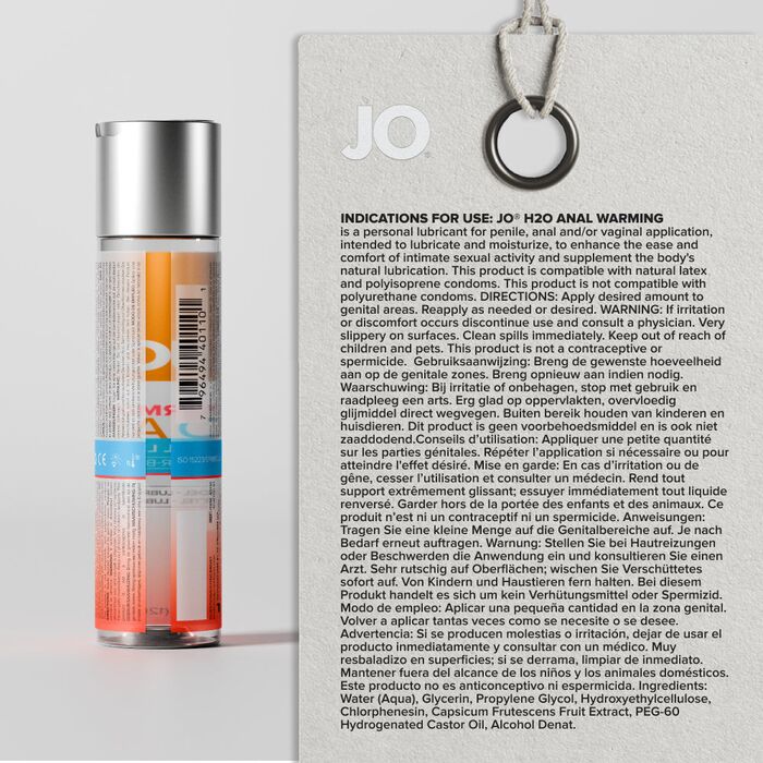 Lubrifiant Anal JO H2O Warming 60ml