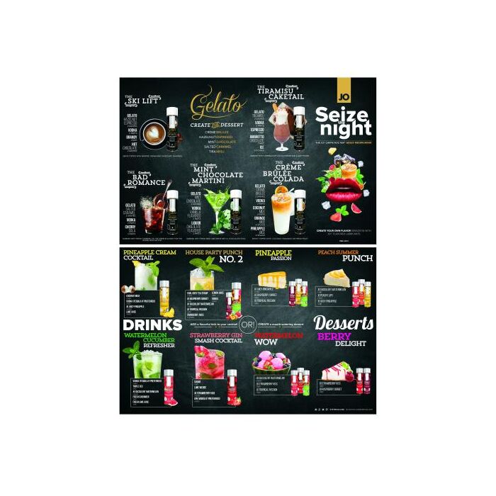 System JO Cocktail Menu Brochure