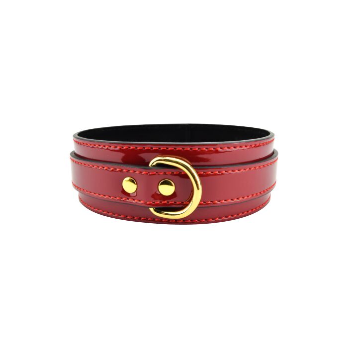 Bound to Please Red Bondage Collar