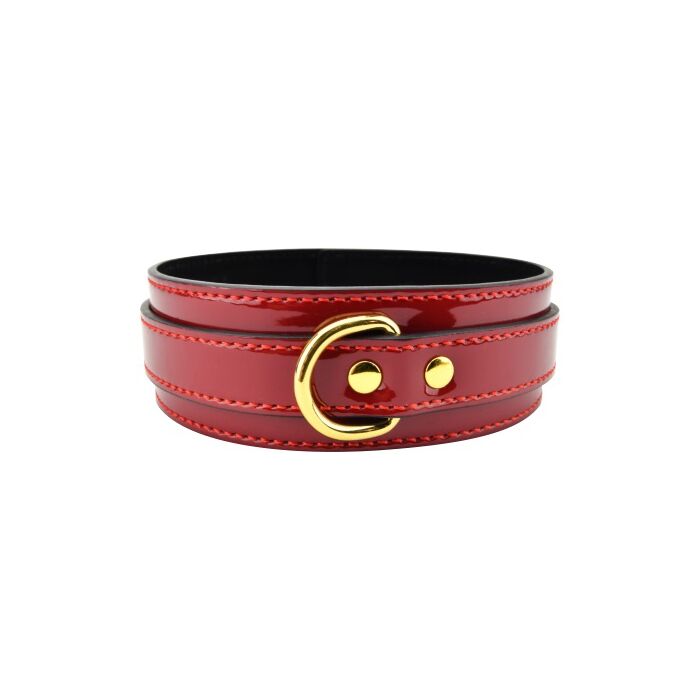 Bound to Please Red Bondage Collar