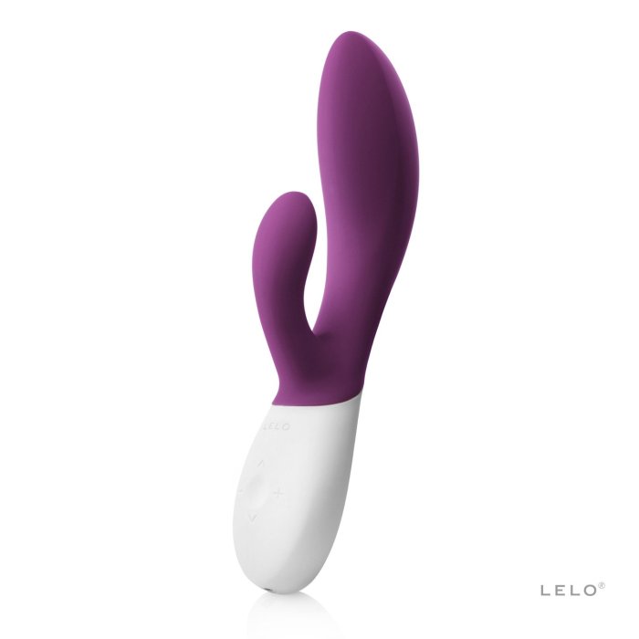 Vibrator Rabbit LELO Ina Wave Plum - vedere frontala