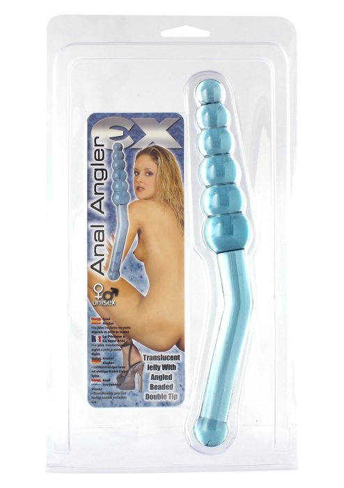 Bile Anale Toyz4Lovers "Anal Angler" 25 cm - Albastru - culoare si material