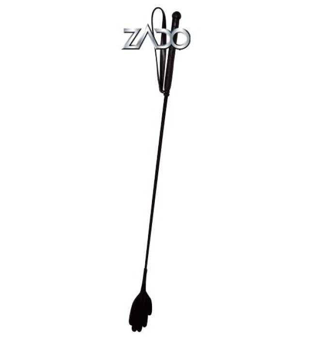 Cravasa ZADO "Genuine Leather" 67 cm - Negru - vedere frontala