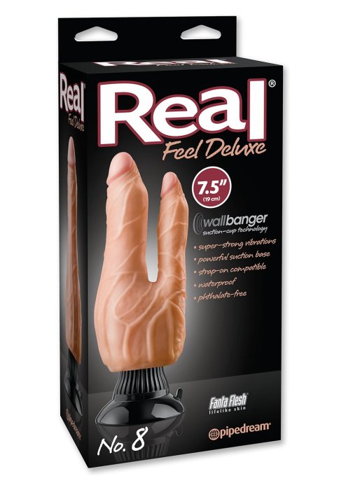 Real Feel Deluxe 8 Flesh Vibrator - detaliu design