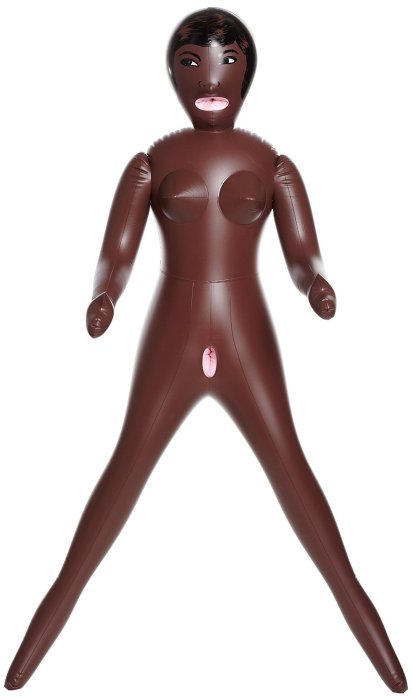 Papusa Gonflabila You2Toys »African Queen« 155 cm - Negru - vedere laterala