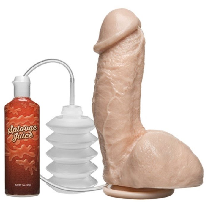 Dildo Doc Johnson "Squirting Cock" 18,8 cm - Natural##