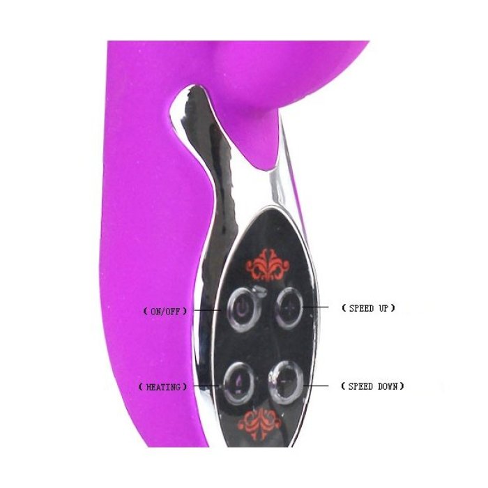 Vibrator cu Autoincalzire Crazy Love - culoare si material