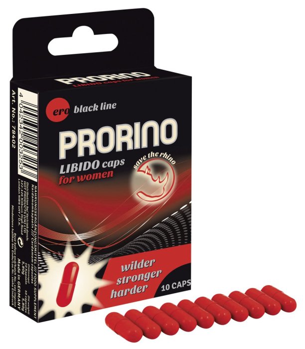 Pastile Libido ERO "Prorino" 10 Bucati - vedere frontala