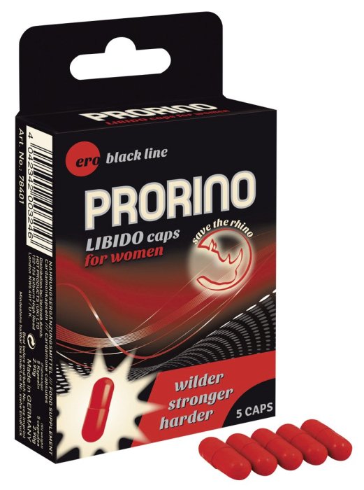 Pastile Libido ERO"Prorino" 5 Bucati - vedere frontala