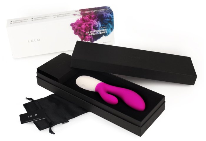 Vibrator Rabbit LELO Ina Wave Cerise - culoare si material