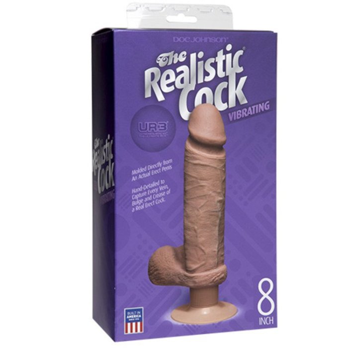 Vibrator Ultra Realistic UR3 Vibrating Cock - 8 Brown - detaliu design