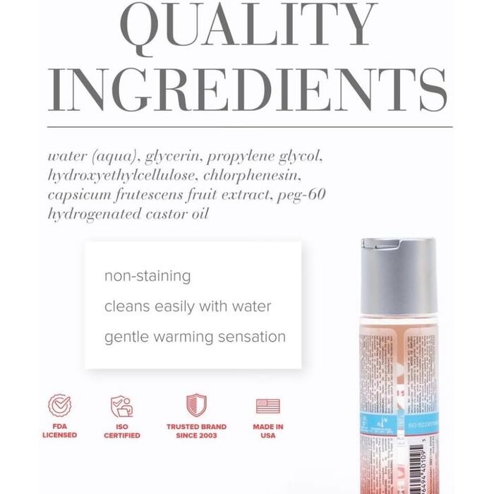 Lubrifiant Anal JO H2O Warming 60ml