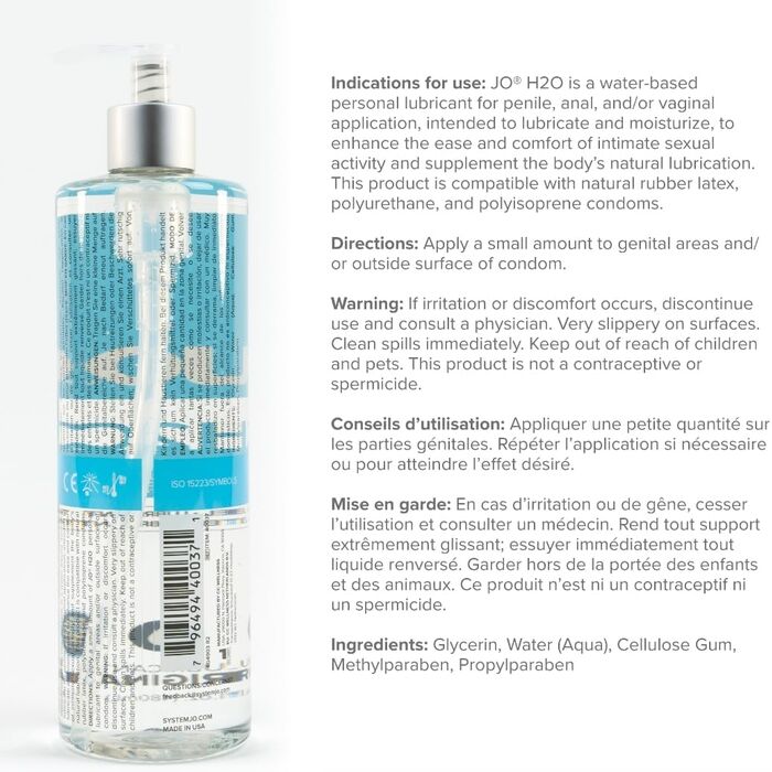 Lubrifiant JO H2O Original 480ml