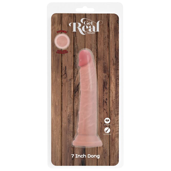 Dildo ToyJoy Deluxe Dual Density Dong TPE 17.5 cm Natural - imagine suplimentara 4