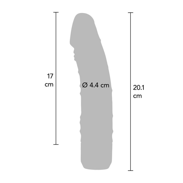 Vibrator Clasic ToyJoy Classic Original Vibrator Negru - unghi lateral