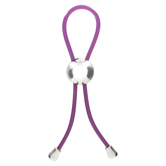 Inel Penis Reglabil ToyJoy Adjustable Love Ring Violet - unghi lateral