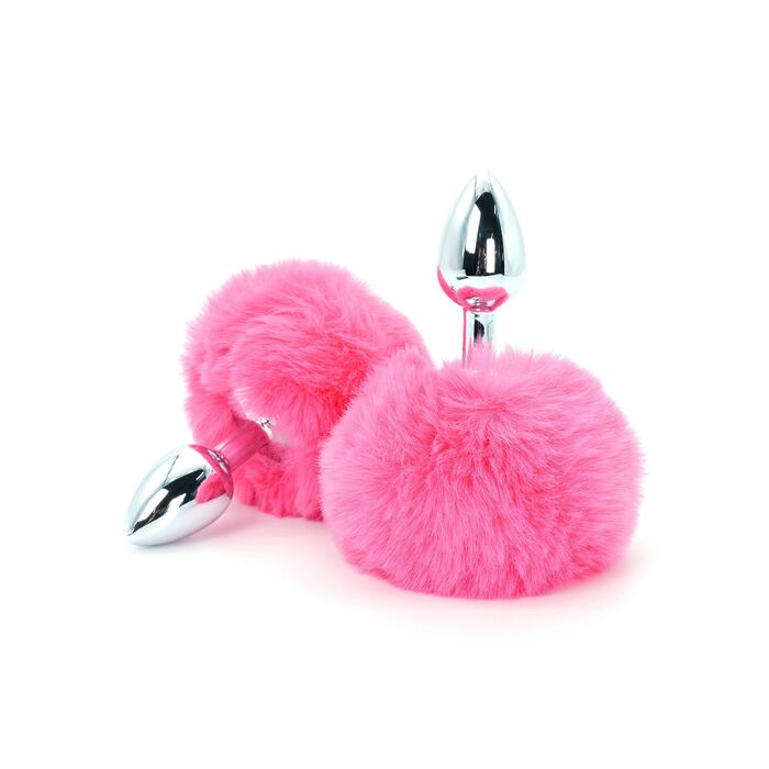 Plug Coada Iepure ToyJoy Enchanting Bunnytail Buttplug Roz - detalii produs