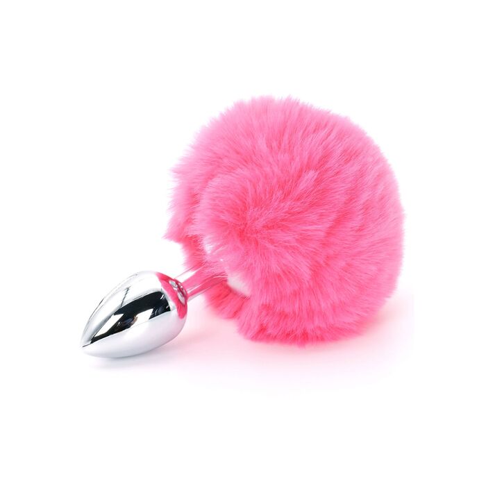 Plug Coada Iepure ToyJoy Enchanting Bunnytail Buttplug Roz - dimensiuni si specificatii