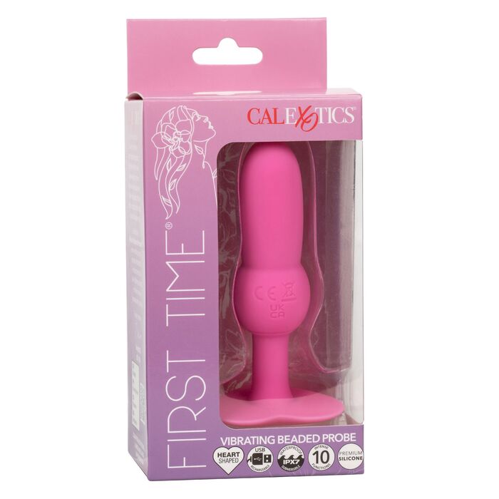 Sonda Anala Vibratoare CalExotics Vibrating Beaded Probe Roz - ambalaj original