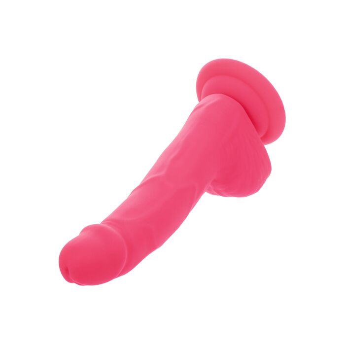 Dildo CalExotics Neon Silicone Studs 6 inch Roz - dimensiuni si specificatii