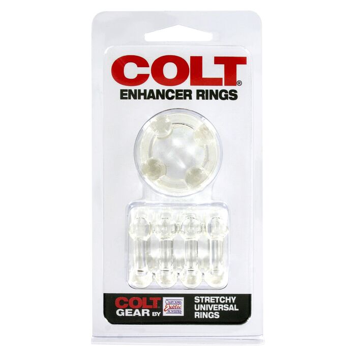 Inele Penis CalExotics COLT Enhancer Rings Transparent - imagine suplimentara 2