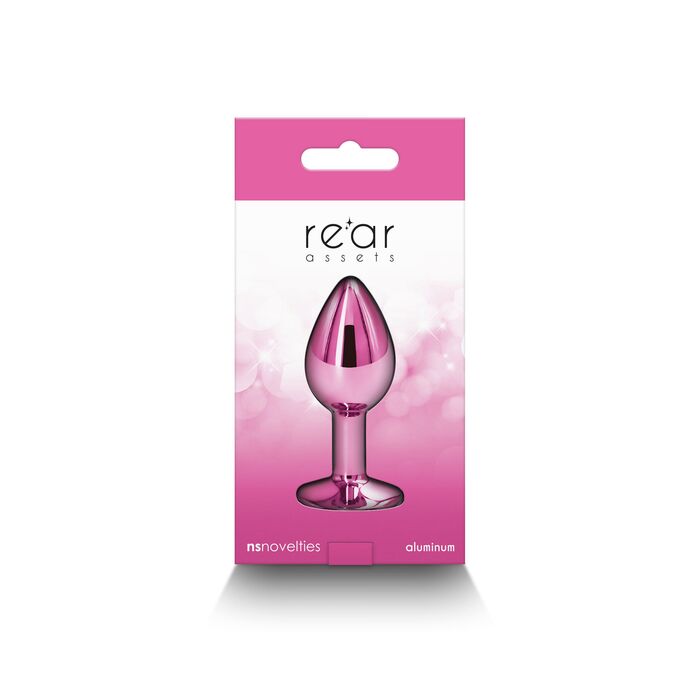 Plug Anal NS Novelties Rear Assets Small Roz - dimensiuni si specificatii
