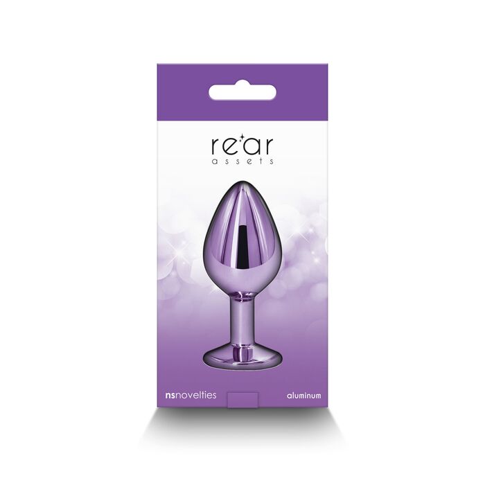 Plug Anal NS Novelties Rear Assets Medium Violet - unghi lateral