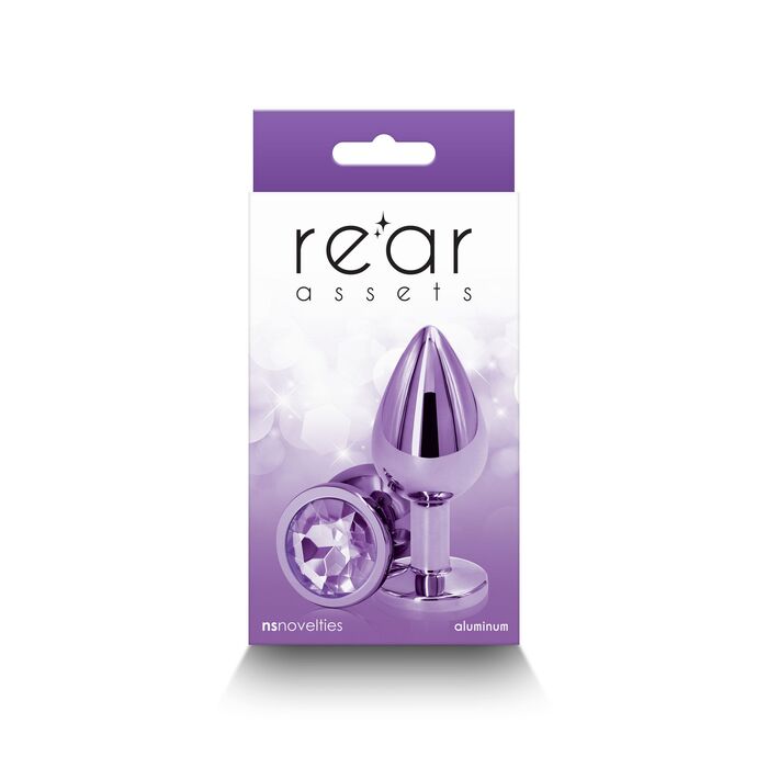 Plug Anal NS Novelties Rear Assets Medium Violet - dimensiuni si specificatii