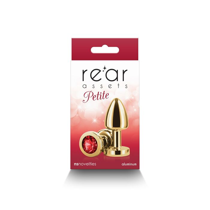 Plug Anal NS Novelties Rear Assets Petite Auriu - unghi lateral