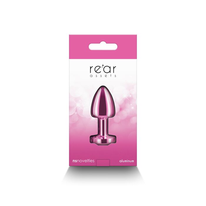 Plug Anal NS Novelties Rear Assets Petite Roz - dimensiuni si specificatii
