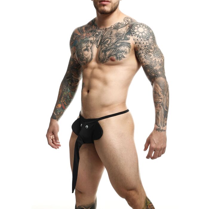 Chilot Barbatesc MOB Eroticwear Elephant Thong Negru - imagine suplimentara 1