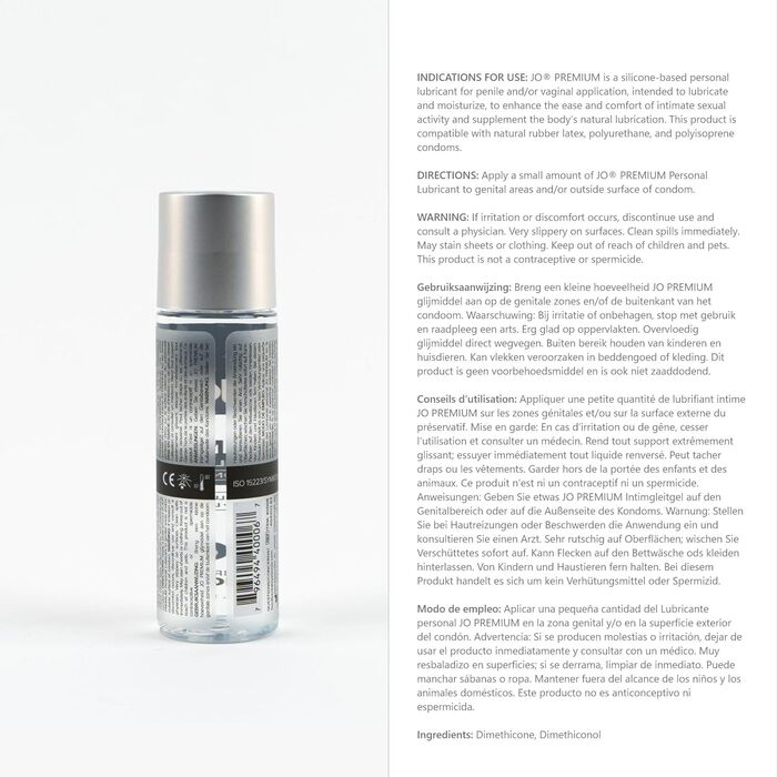 Lubrifiant Siliconic JO Premium Original 75ml
