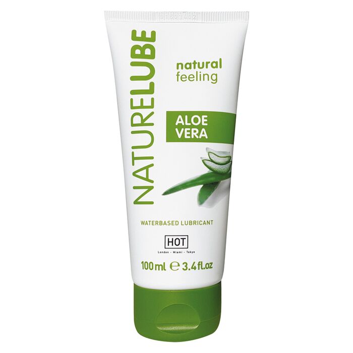 Lubrifiant Natural HOT Nature Lube Aloe Vera 100 ml - unghi lateral