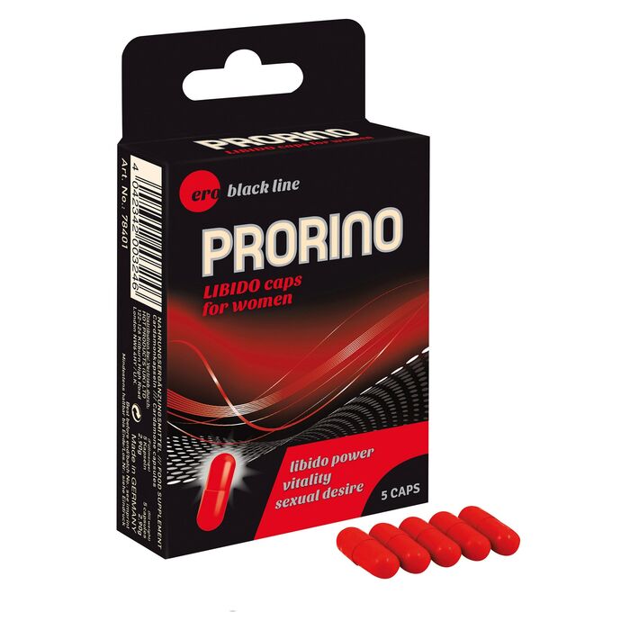 Pastile Libido Femei Prorino ERO 5 Capsule - dimensiuni si specificatii