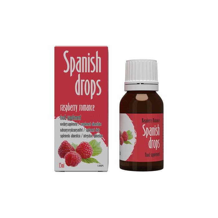 Afrodisiac Cobeco Spanish Drops Zmeura 15 ml - detalii produs