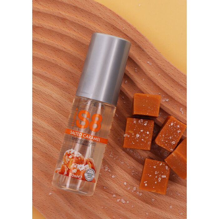 Lubrifiant Aromat Stimul8 S8 Flavored Lubricant Caramel 50 ml - unghi lateral