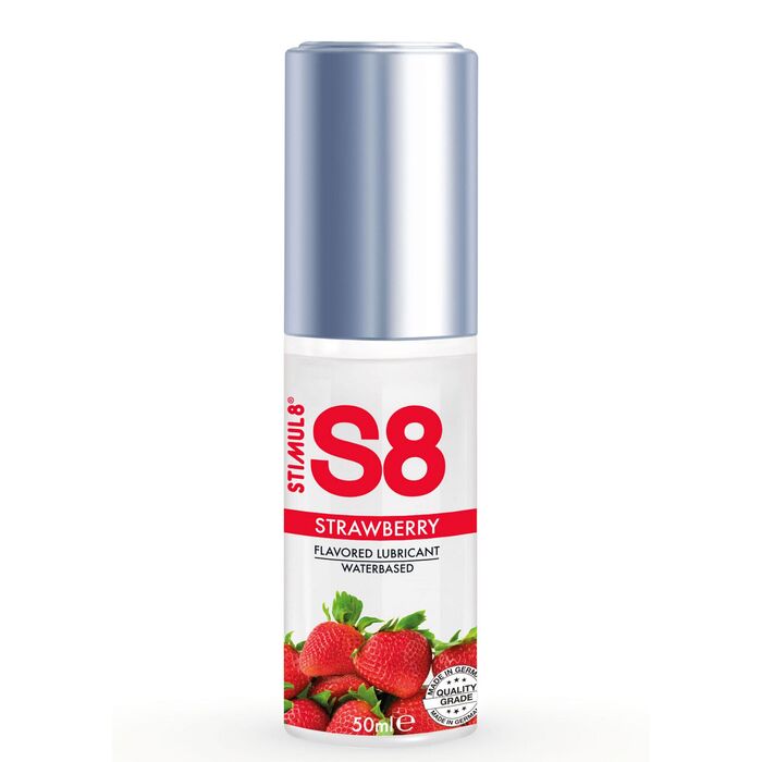 Lubrifiant Aromat Stimul8 S8 Flavored Lubricant Capsuni 50 ml - detalii produs