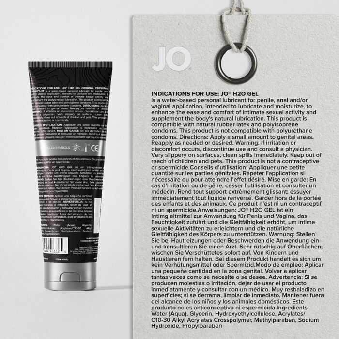 Lubrifiant JO H2O Gel Original 120ml