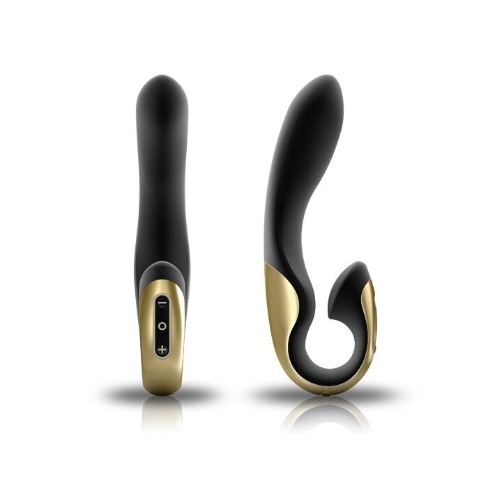Vibrator Black Gold, Zini Roae SE Three-way Pleasure, Negru, 15 modele Vibratii